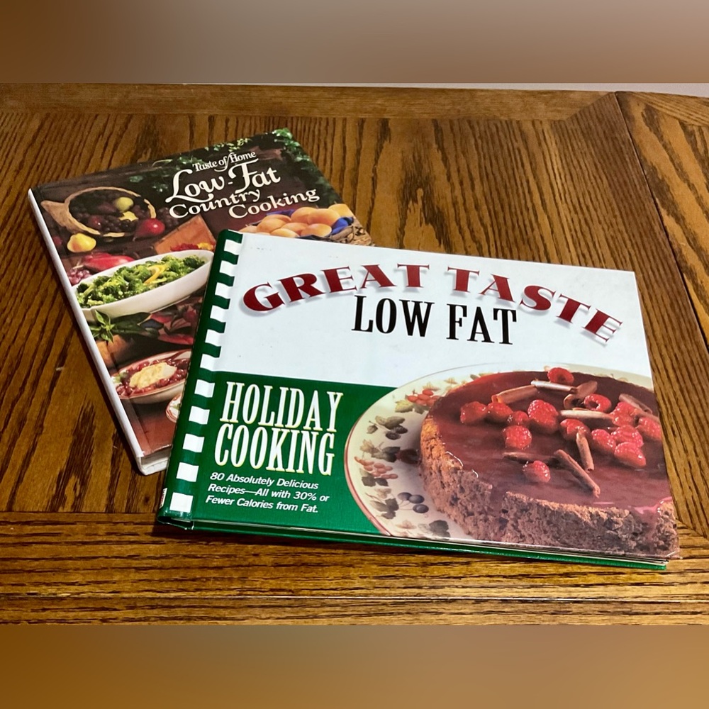 2 Low Fat cookbooks set
